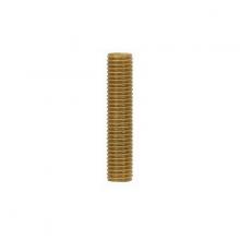 Satco Products Inc. 90/1188 - 1/8 IP Solid Brass Nipple; Unfinished; 1-1/2" Length; 3/8" Wide