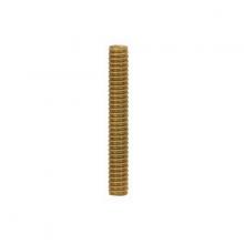 Satco Products Inc. 90/1192 - 1/8 IP Solid Brass Nipple; Unfinished; 3" Length; 3/8" Wide