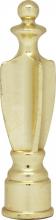 Satco Products Inc. 90/135 - Spindle Finial; 2-1/4" Height; 1/8 IP; Polished Brass Finish