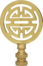 Satco Products Inc. 90/1747 - Oriental Brass Finial; 2-3/4" Height; 1/4-27; Polished Brass Finish