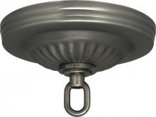 Satco Products Inc. 90/1847 - Ribbed Canopy Kit; Brushed Pewter Finish; 5" Diameter; 1-1/16" Center Hole; Includes
