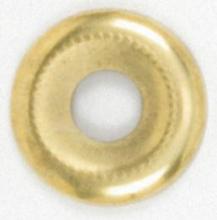Satco Products Inc. 90/388 - Beaded Steel Check Ring; 1/8 IP Slip; Brass Plated Finish; 1-1/8" Diameter