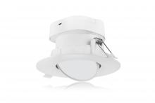 Satco Products Inc. S11708 - 7 watt LED Direct Wire Downlight; Gimbaled; 4 inch; 2700K; 120 volt; Dimmable