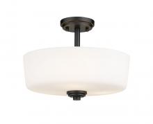 Z-Lite 220SF3-MB - 3 Light Semi Flush Mount