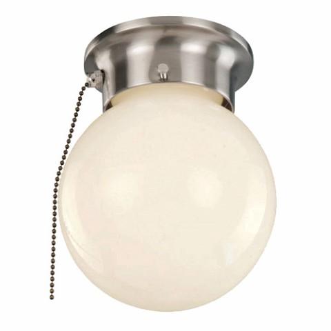 Dash 6&#34; Flush Mount Globe Ceiling Light with Pull Chain