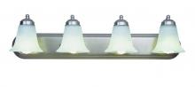 Trans Globe 3504 BN - Rusty Collection 4-Light, Glass Bell Shades Vanity Wall Light
