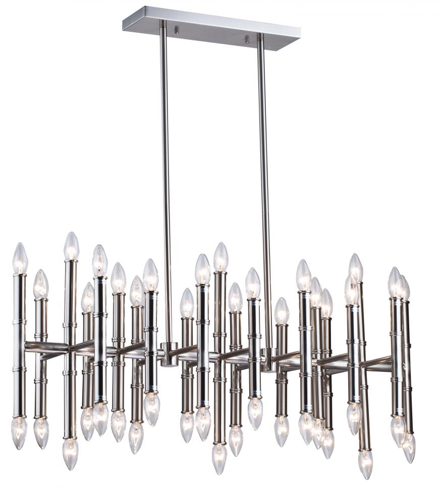 Chandelier Satin Nickel