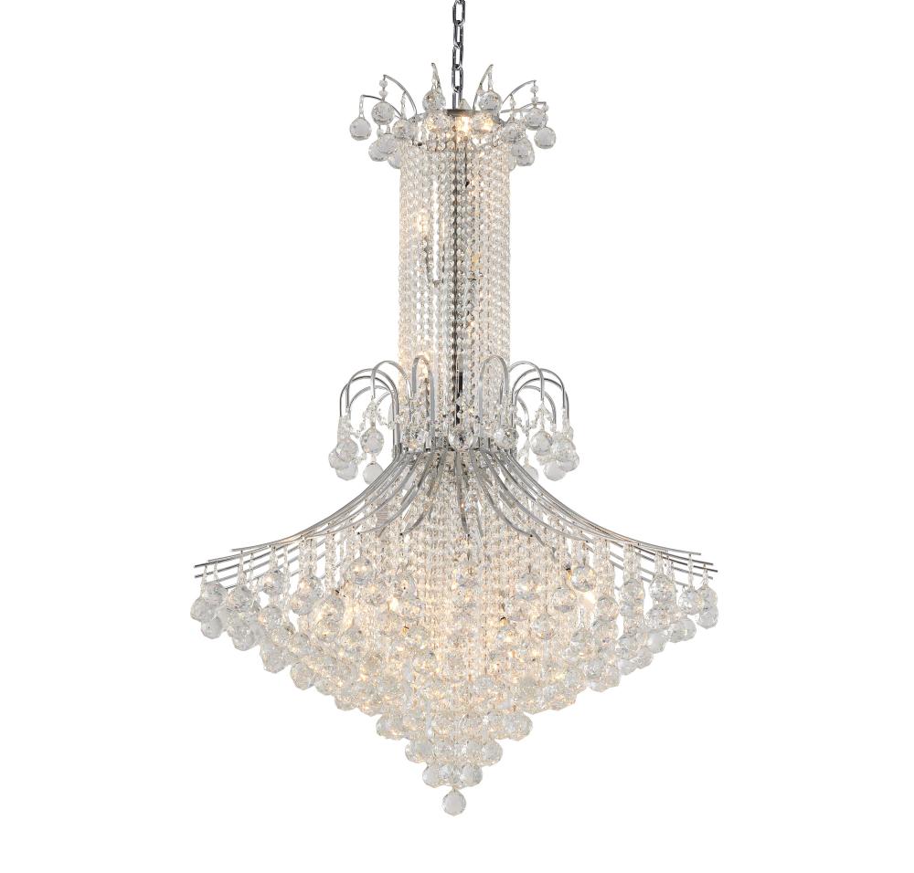 Chandelier Metal & Crystal