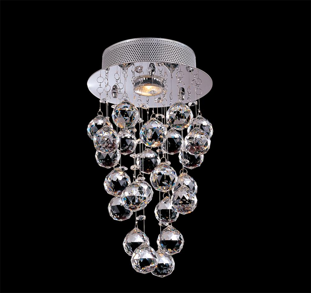 Flush Mount Metal & Crystal