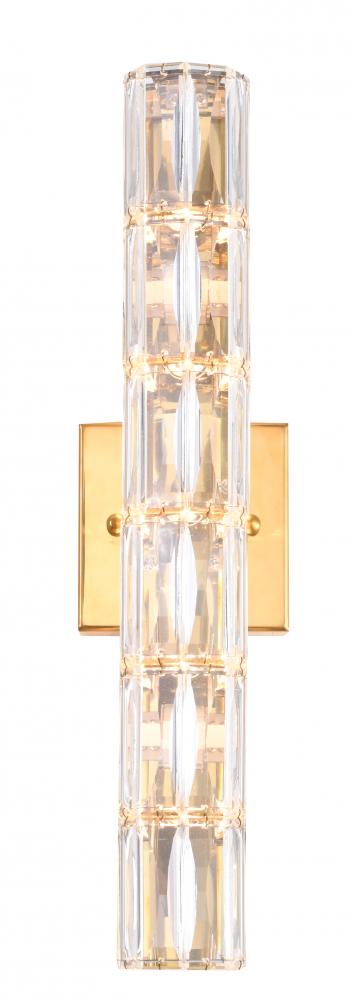 Wall Sconce Metal & Crystal