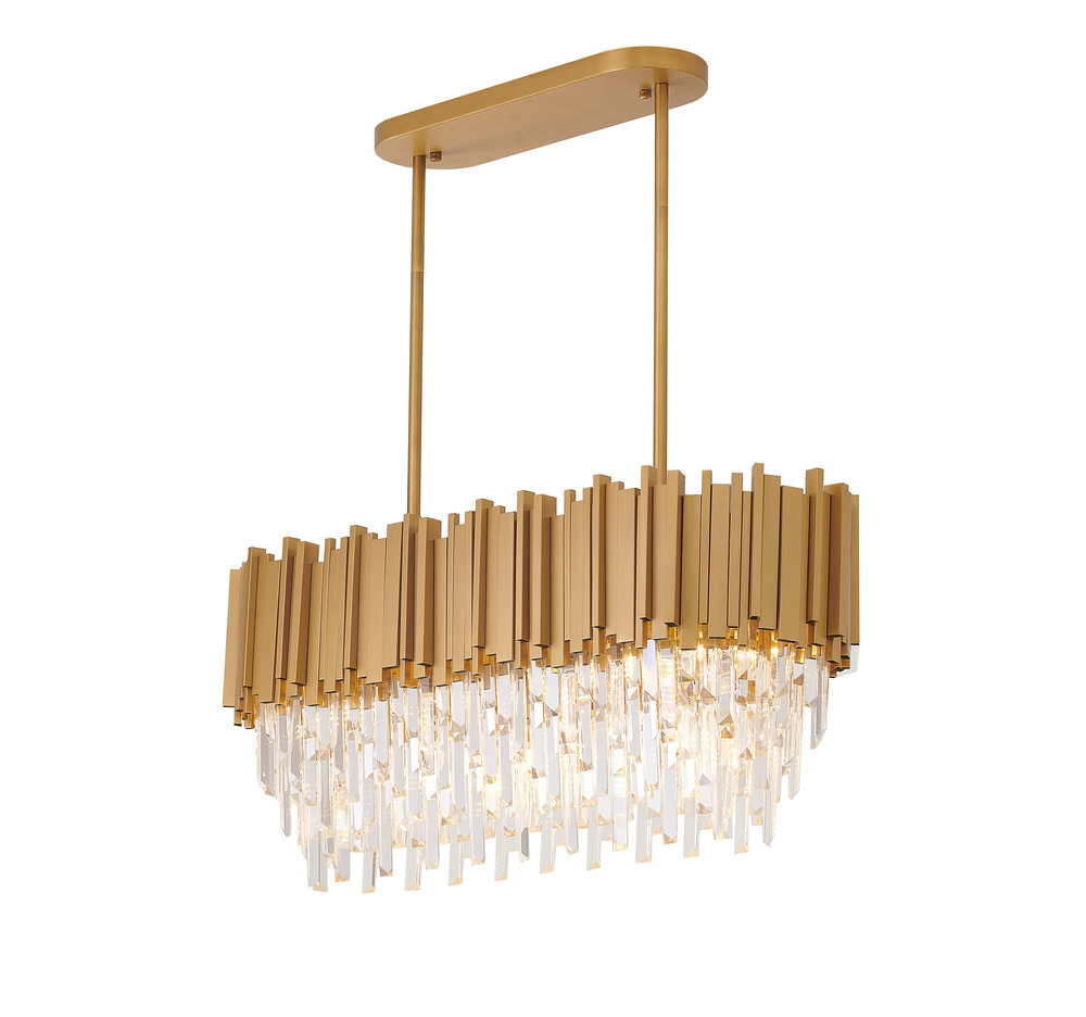 Chandelier  Satin Brass