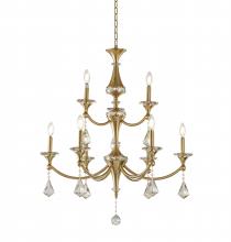 Bethel International LA42C30BR - Chandelier Satin Brass