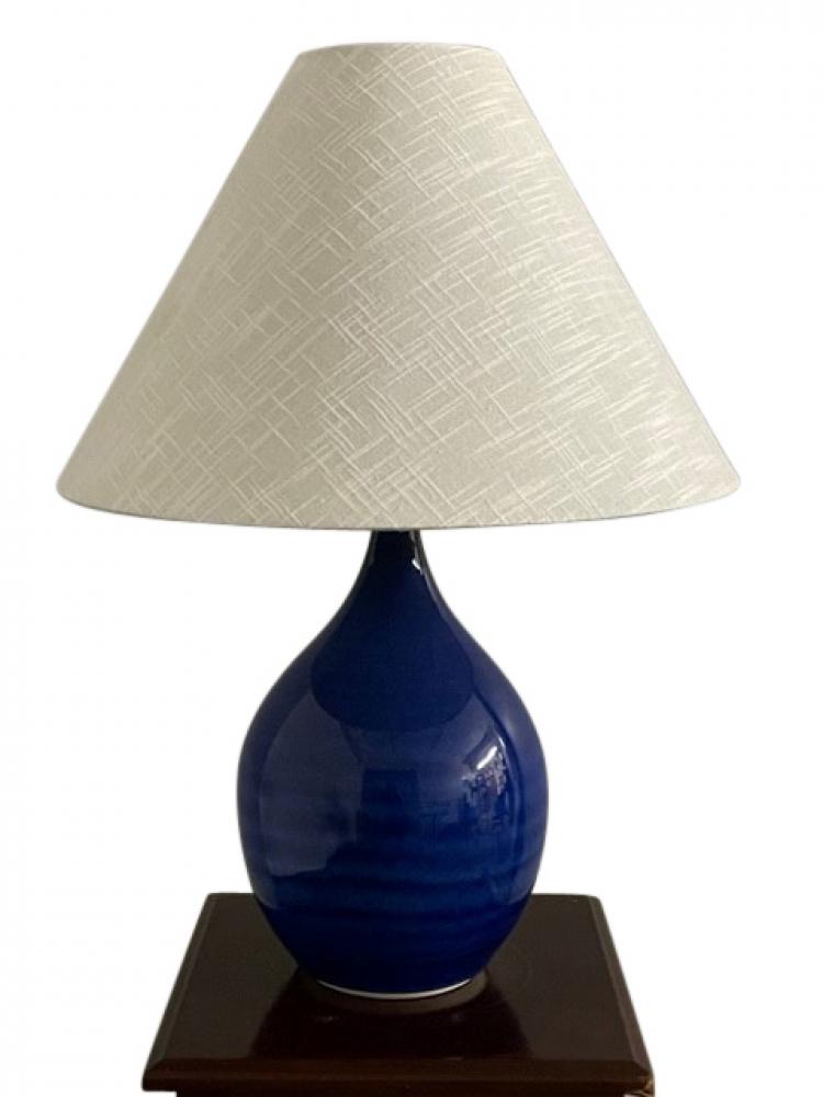 Scatchard 22.5&#34; Stoneware Accent Lamp in Imperial Blue