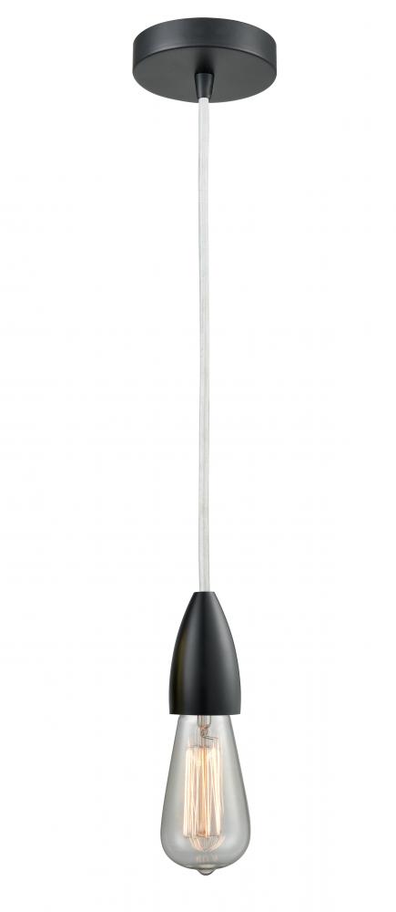 Fairchild - 1 Light - 2 inch - Matte Black - Cord hung - Mini Pendant