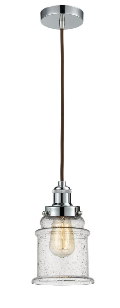 Edison - 1 Light - 8 inch - Polished Chrome - Cord hung - Mini Pendant