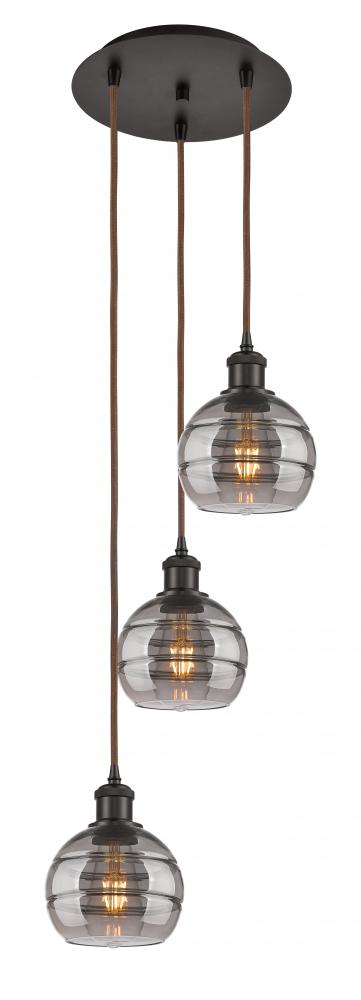 Rochester - 3 Light - 12 inch - Oil Rubbed Bronze - Cord hung - Multi Pendant