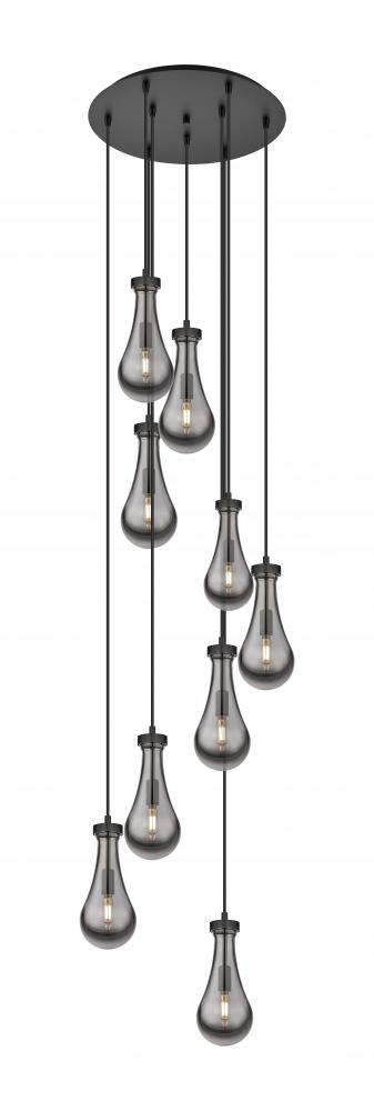 Owego - 9 Light - 19 inch - Matte Black - Multi Pendant