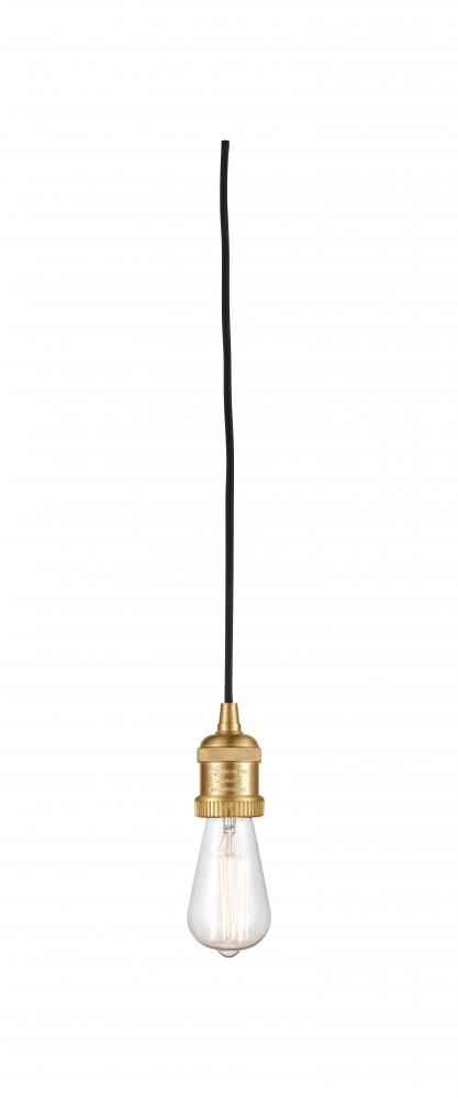 Bare Bulb - 1 Light - 2 inch - Satin Gold - Cord hung - Cord Set