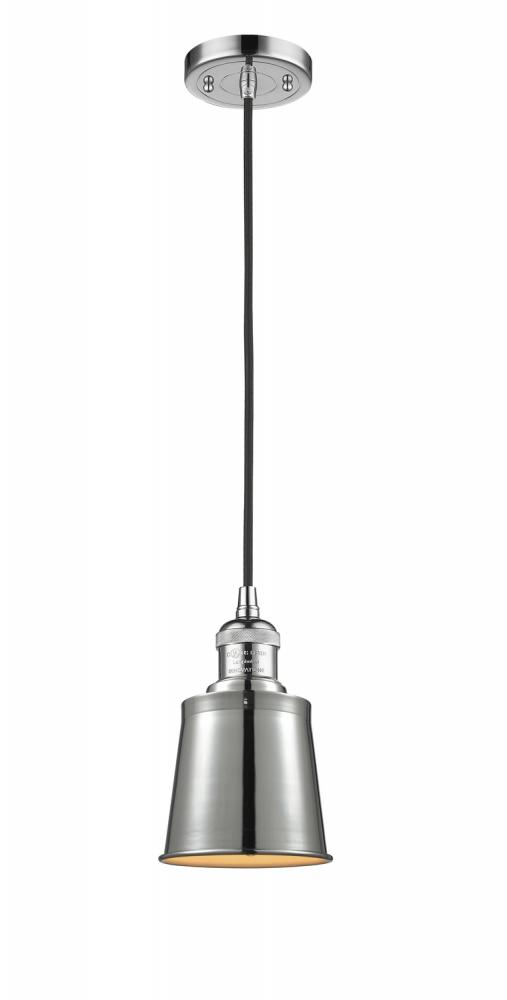 Addison - 1 Light - 5 inch - Polished Chrome - Cord hung - Mini Pendant