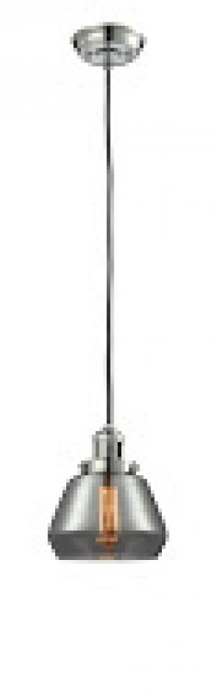 Fulton - 1 Light - 7 inch - Polished Nickel - Cord hung - Mini Pendant