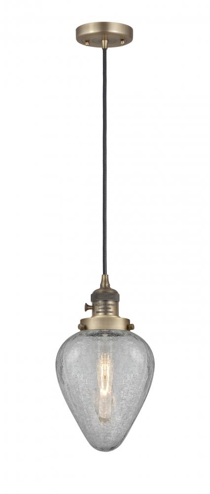 Geneseo - 1 Light - 7 inch - Brushed Brass - Cord hung - Mini Pendant