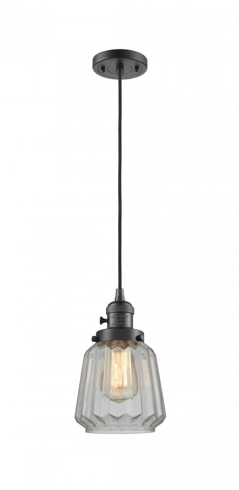 Chatham - 1 Light - 7 inch - Oil Rubbed Bronze - Cord hung - Mini Pendant