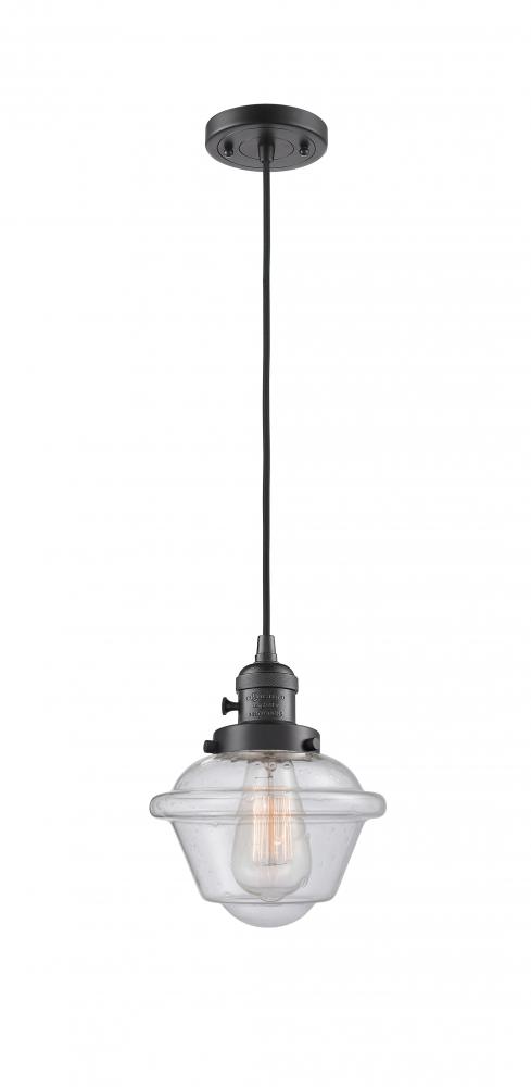 Oxford - 1 Light - 7 inch - Oil Rubbed Bronze - Cord hung - Mini Pendant