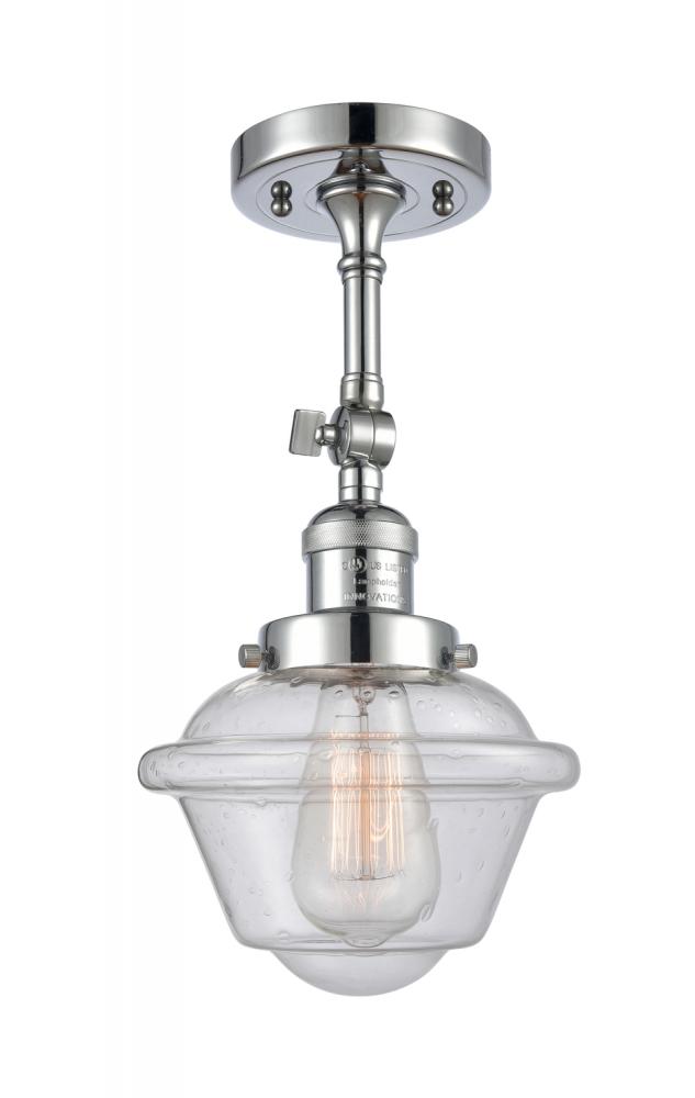 Oxford - 1 Light - 7 inch - Polished Chrome - Semi-Flush Mount