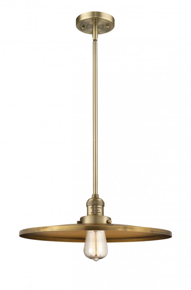 Appalachian - 1 Light - 16 inch - Brushed Brass - Stem Hung - Mini Pendant