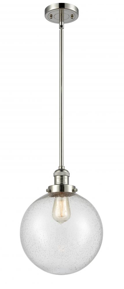 Beacon - 1 Light - 10 inch - Polished Nickel - Stem Hung - Mini Pendant