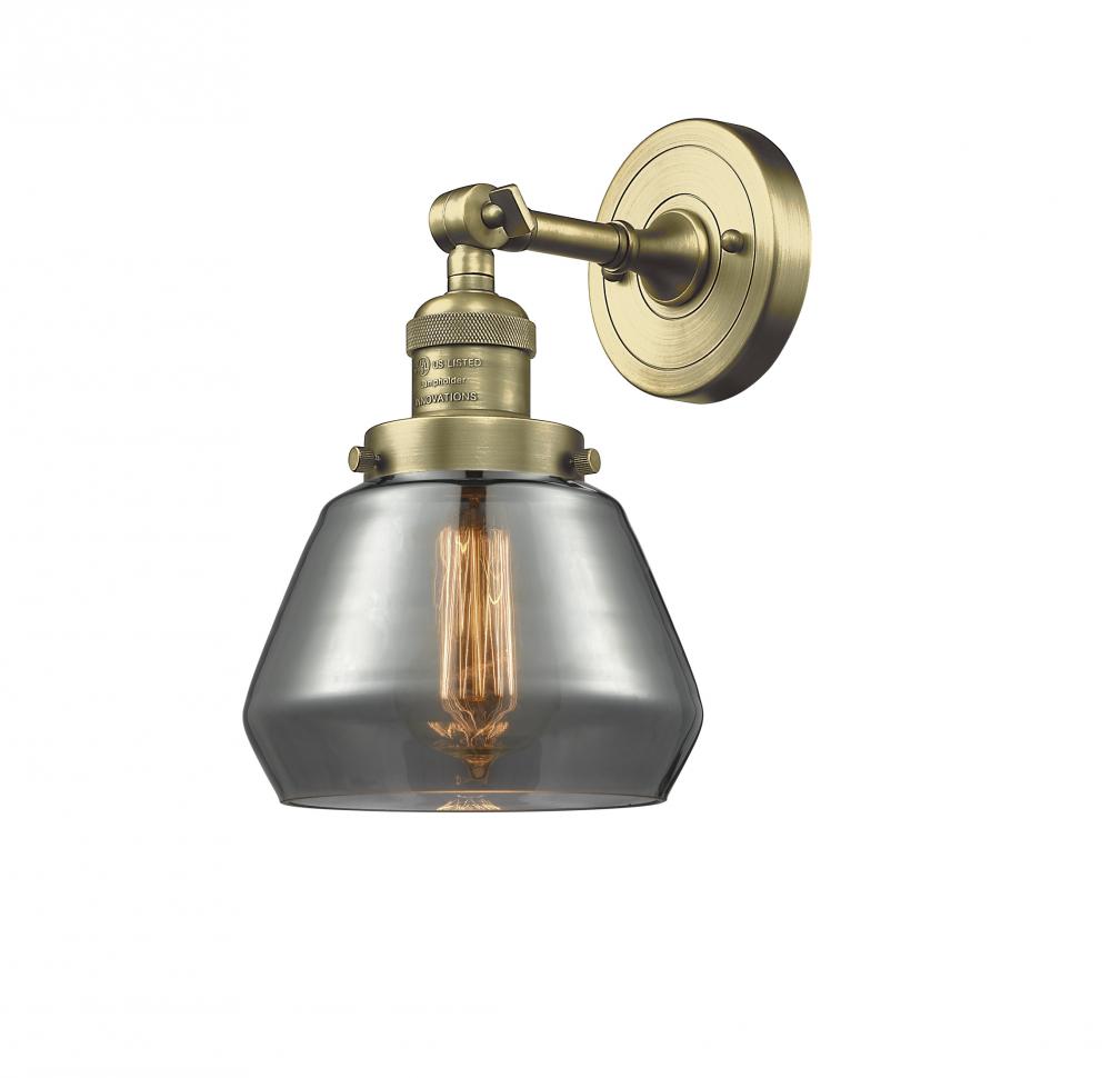 Fulton - 1 Light - 7 inch - Antique Brass - Sconce
