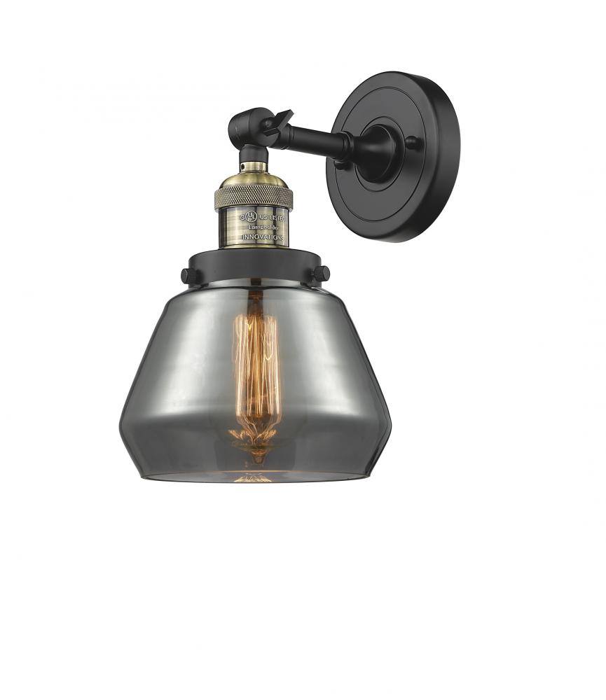 Fulton - 1 Light - 7 inch - Black Antique Brass - Sconce
