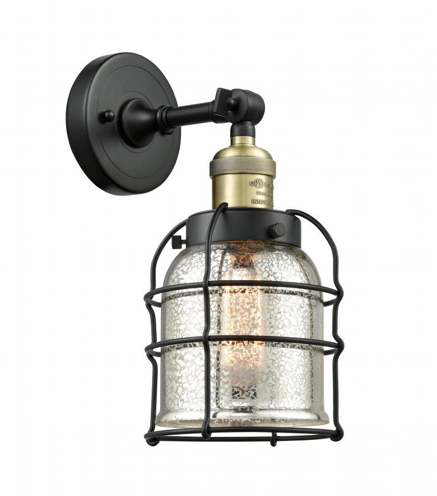 Bell Cage - 1 Light - 6 inch - Black Antique Brass - Sconce