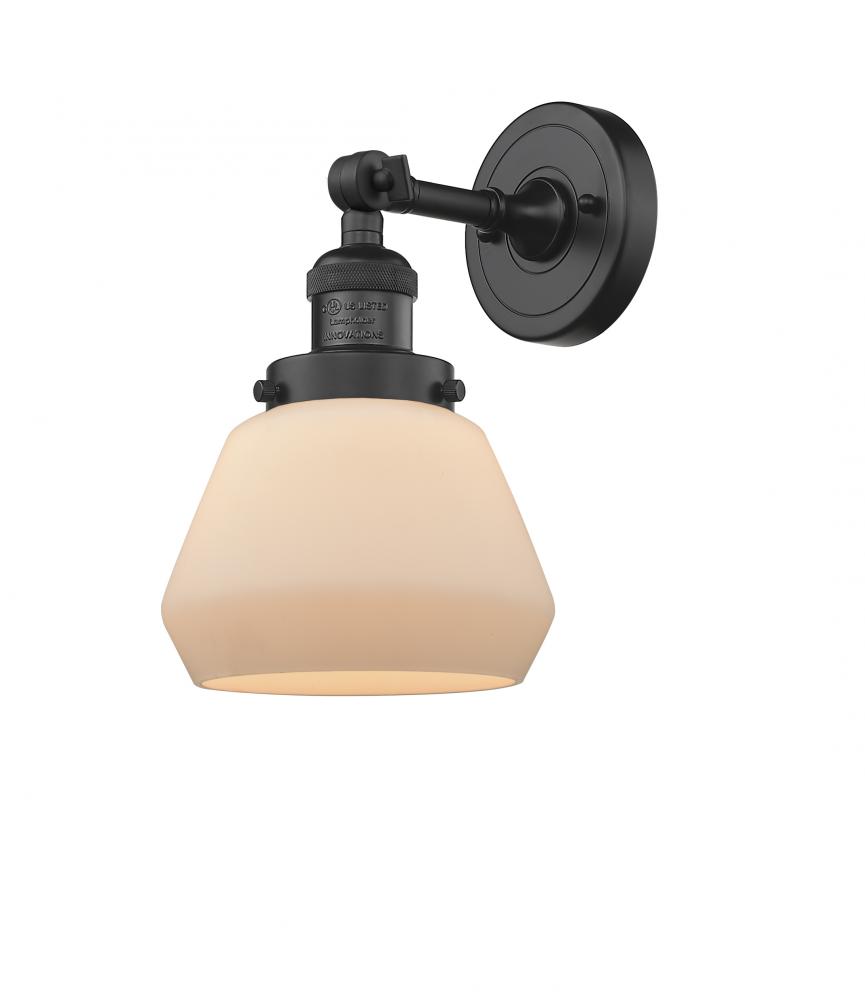 Fulton - 1 Light - 7 inch - Matte Black - Sconce