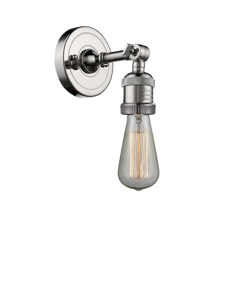 Bare Bulb - 1 Light - 5 inch - Polished Nickel - Sconce