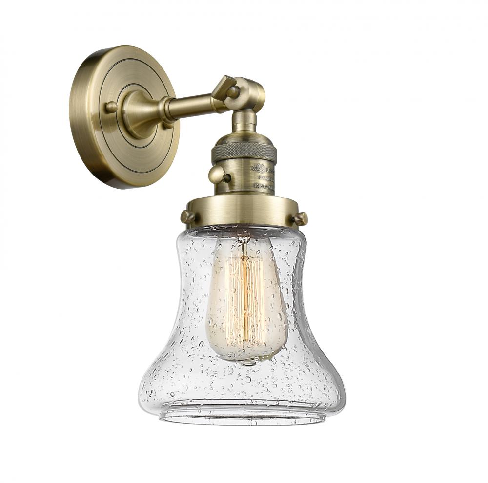 Bellmont - 1 Light - 7 inch - Antique Brass - Sconce