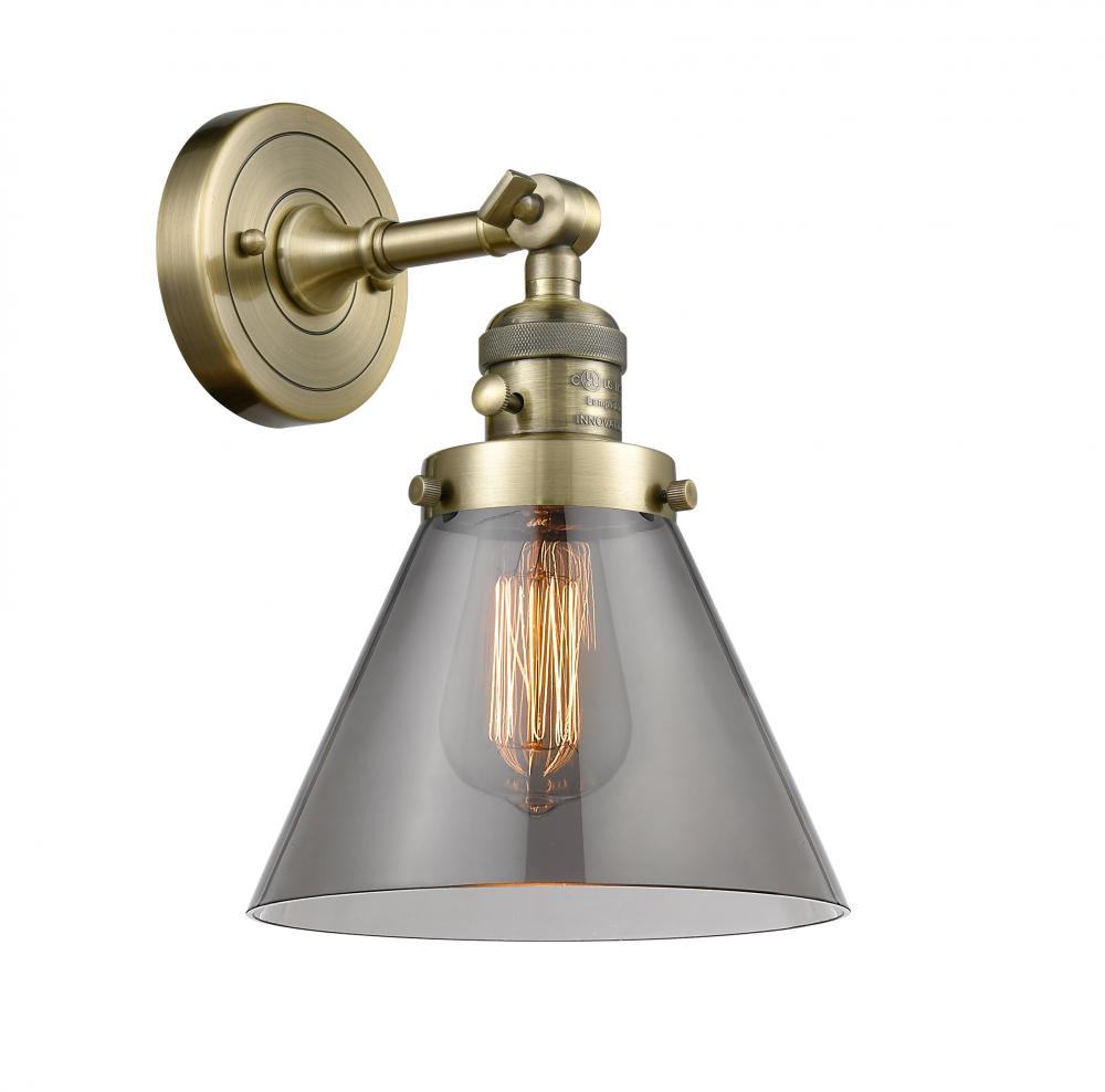 Cone - 1 Light - 8 inch - Antique Brass - Sconce