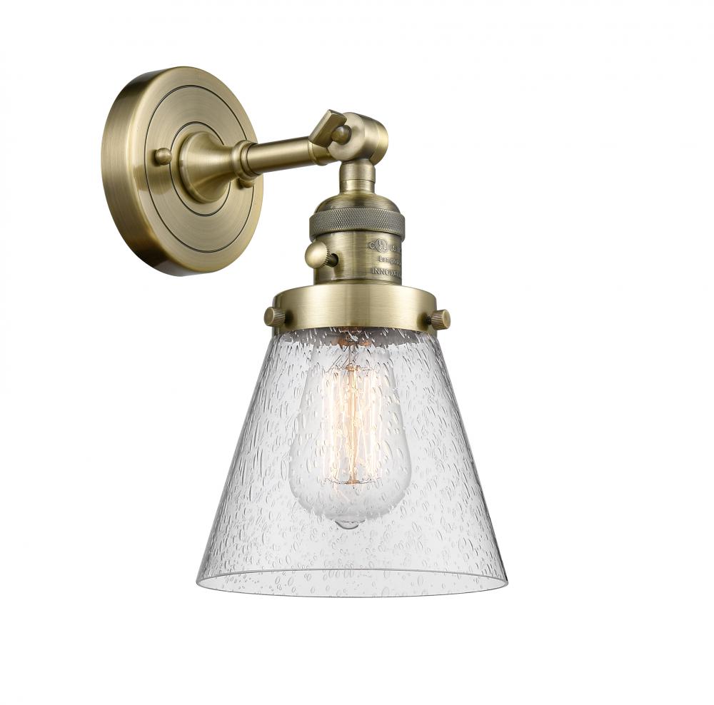 Cone - 1 Light - 6 inch - Antique Brass - Sconce