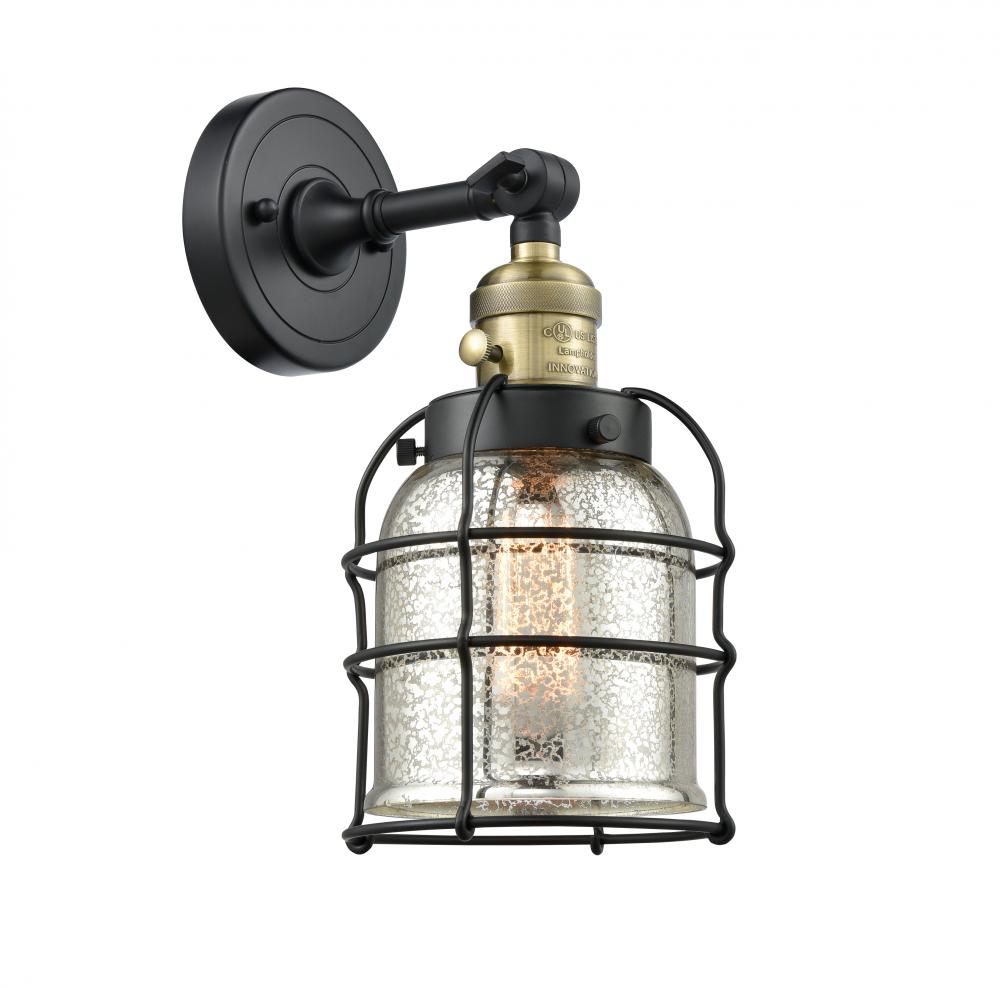 Bell Cage - 1 Light - 6 inch - Black Antique Brass - Sconce