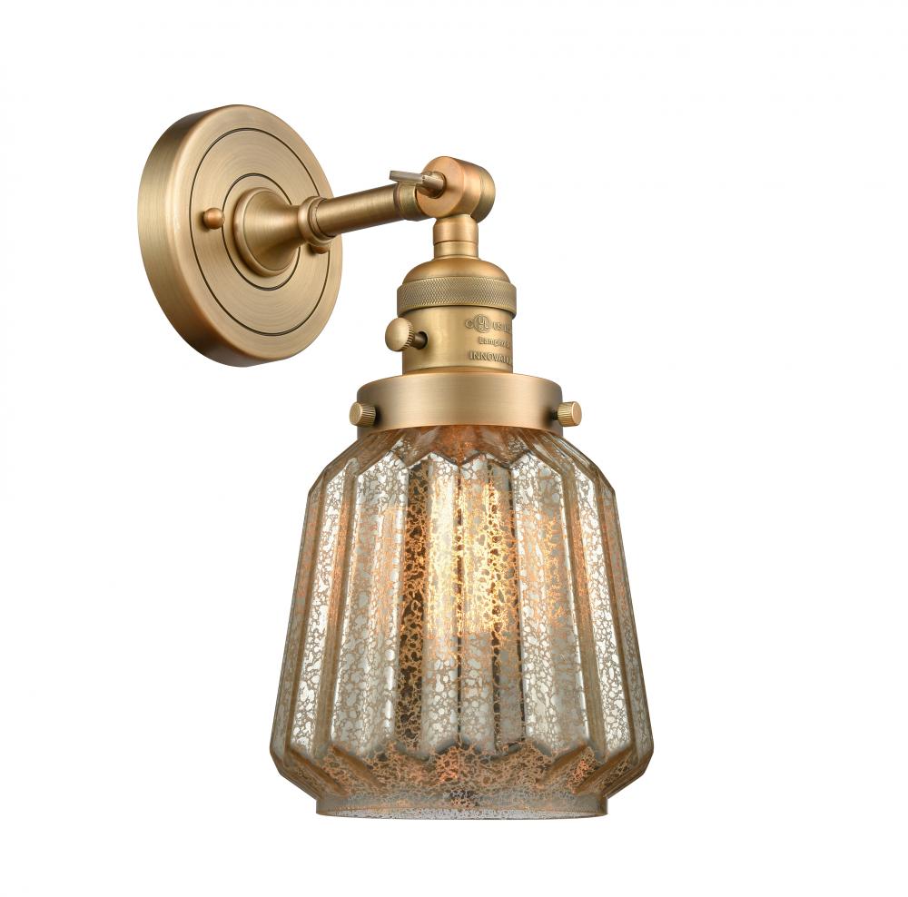 Chatham - 1 Light - 7 inch - Brushed Brass - Sconce