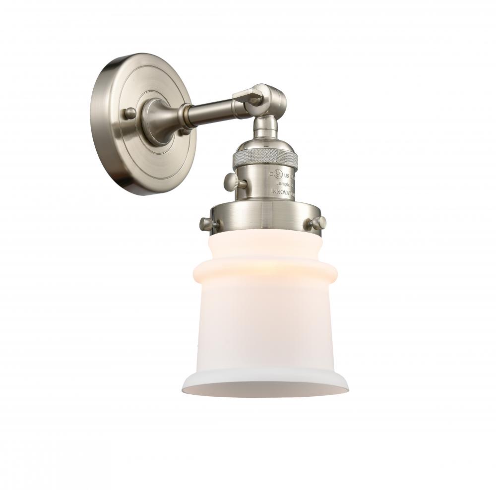Canton - 1 Light - 5 inch - Brushed Satin Nickel - Sconce