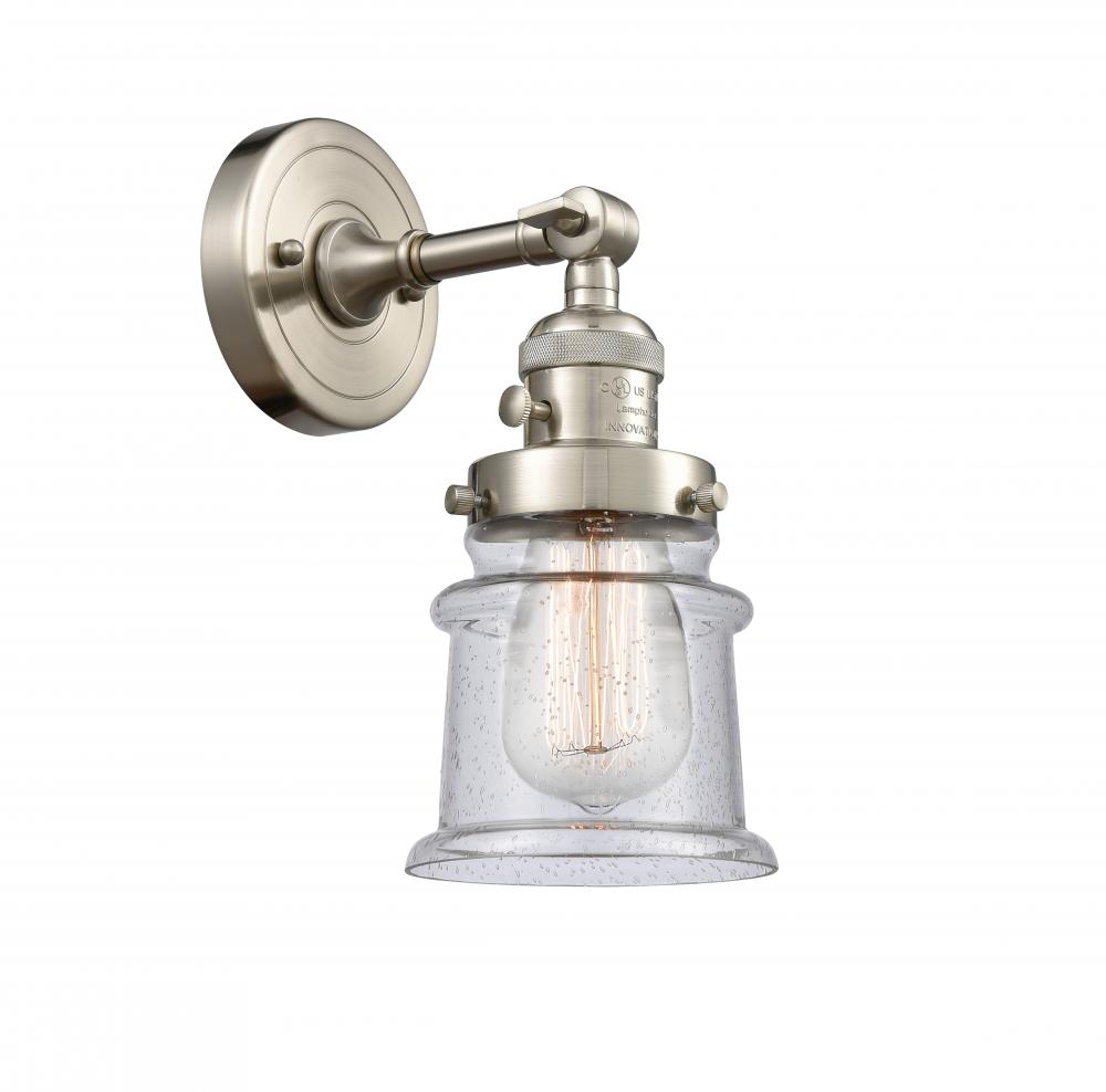 Canton - 1 Light - 5 inch - Brushed Satin Nickel - Sconce