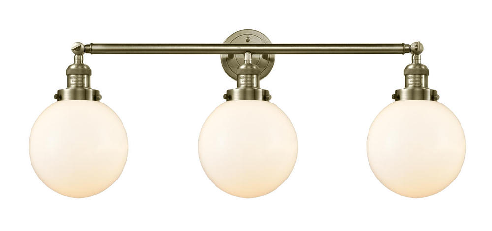 Beacon - 3 Light - 32 inch - Antique Brass - Bath Vanity Light