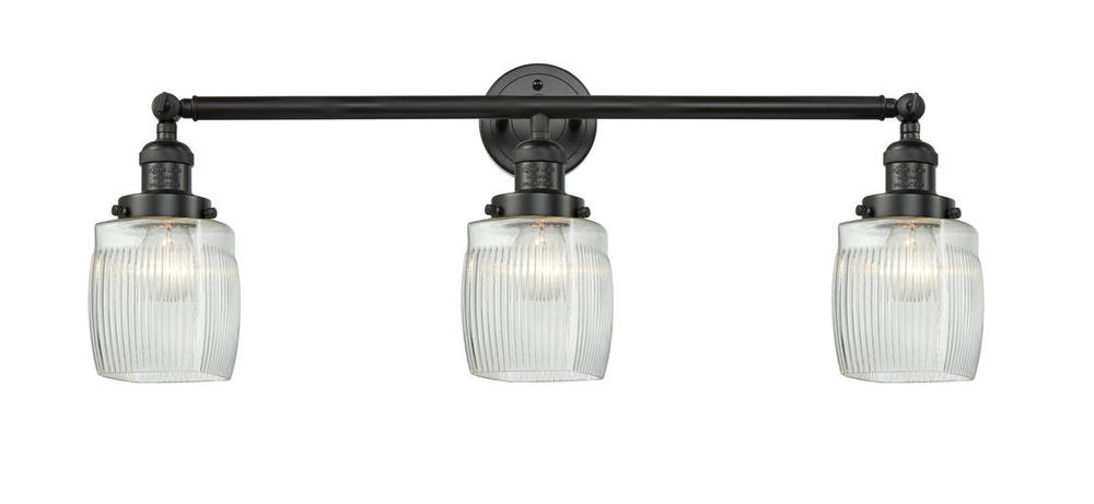 Colton - 3 Light - 32 inch - Matte Black - Bath Vanity Light