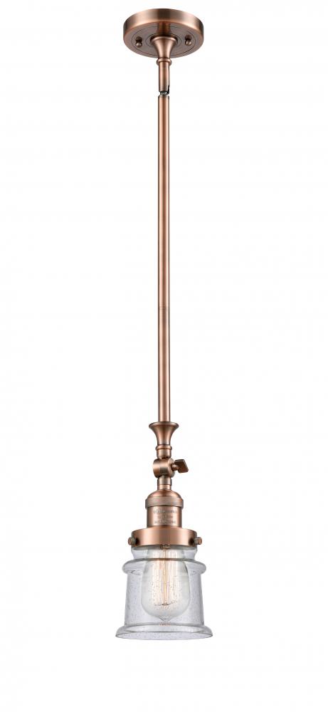 Canton - 1 Light - 5 inch - Antique Copper - Stem Hung - Mini Pendant