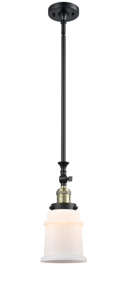 Canton - 1 Light - 6 inch - Black Antique Brass - Stem Hung - Mini Pendant