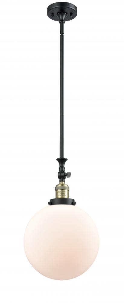 Beacon - 1 Light - 10 inch - Black Antique Brass - Stem Hung - Mini Pendant