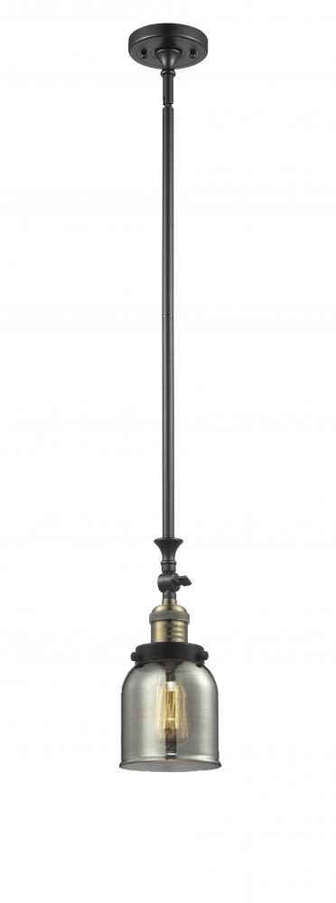 Bell - 1 Light - 5 inch - Black Antique Brass - Stem Hung - Mini Pendant