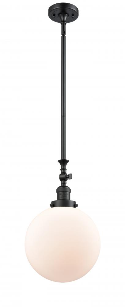 Beacon - 1 Light - 10 inch - Matte Black - Stem Hung - Mini Pendant