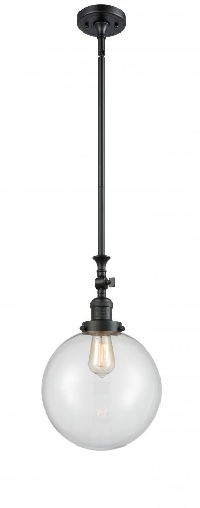 Beacon - 1 Light - 10 inch - Matte Black - Stem Hung - Mini Pendant